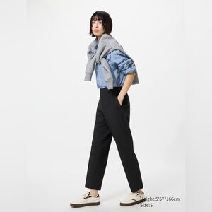 Uniqlo Women’s Smart Ankle Pants - Black Tapered Trousers